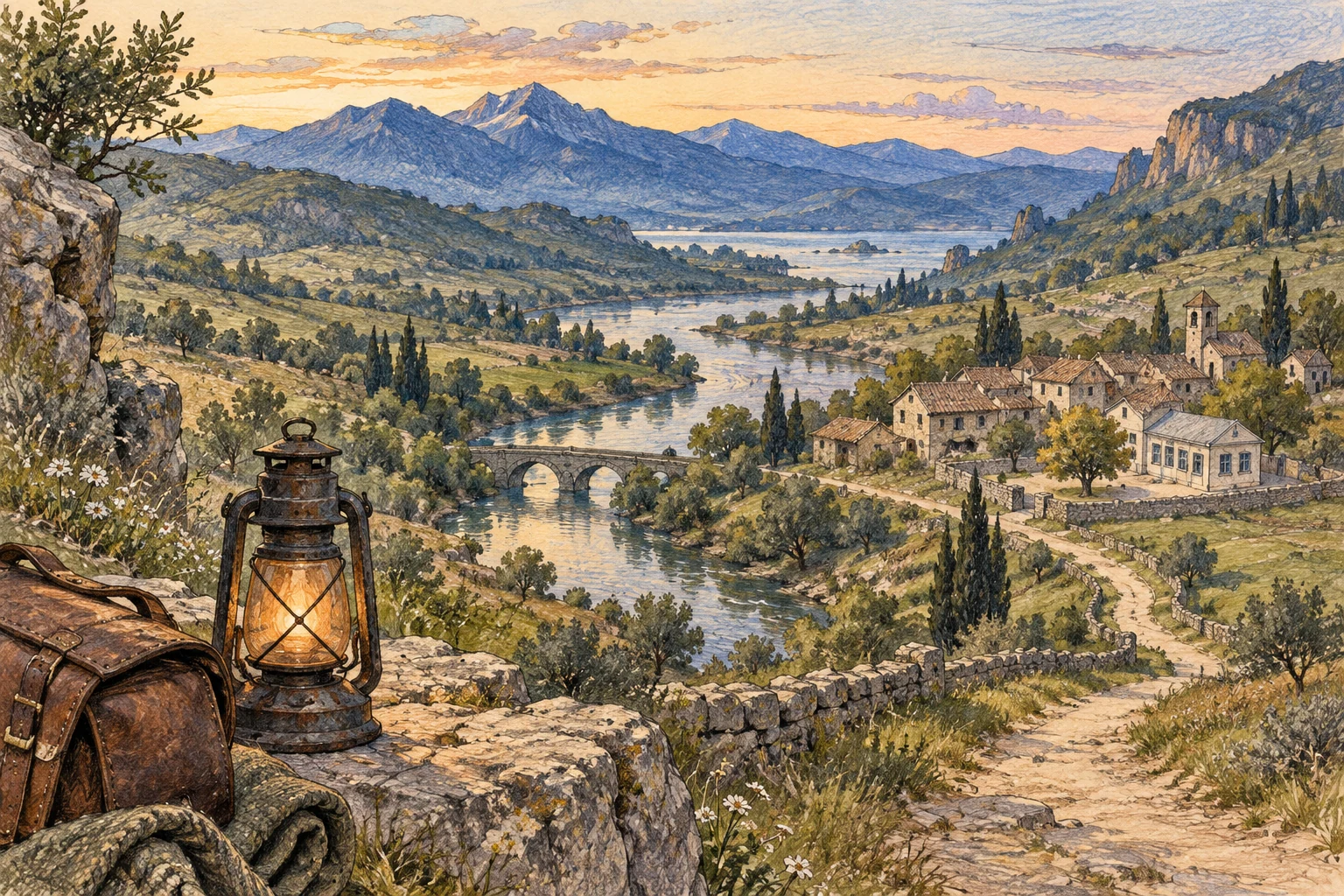 The Lantern Road illustrated cover